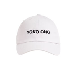 Yoko Ono white cap